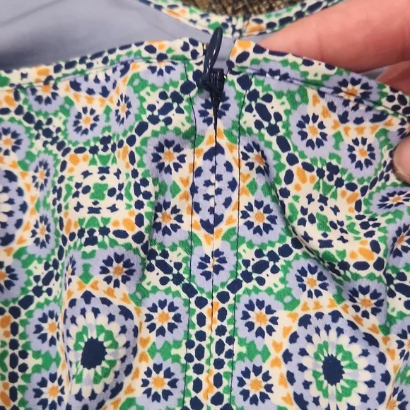 Stainglass Green Jcrew Dress - Picture 7 of 10